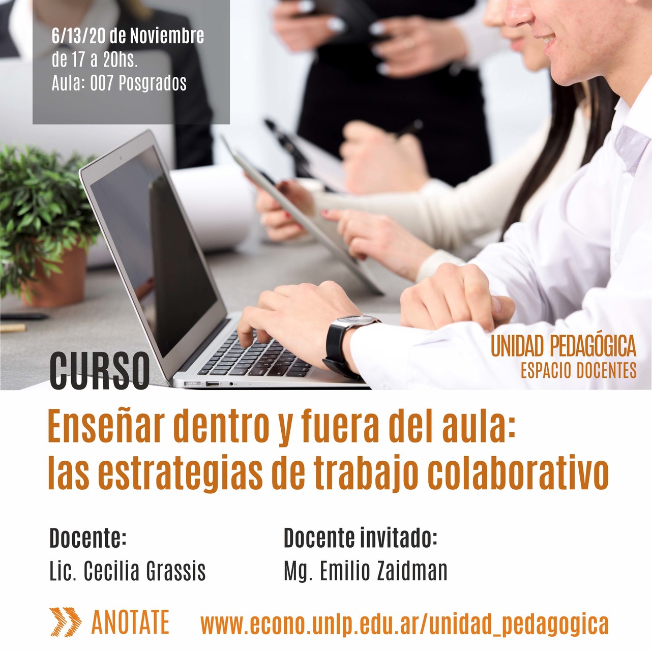 Curso "Enseñar dentro y fuera del aula: las estrategias de trabajo colaborativo"