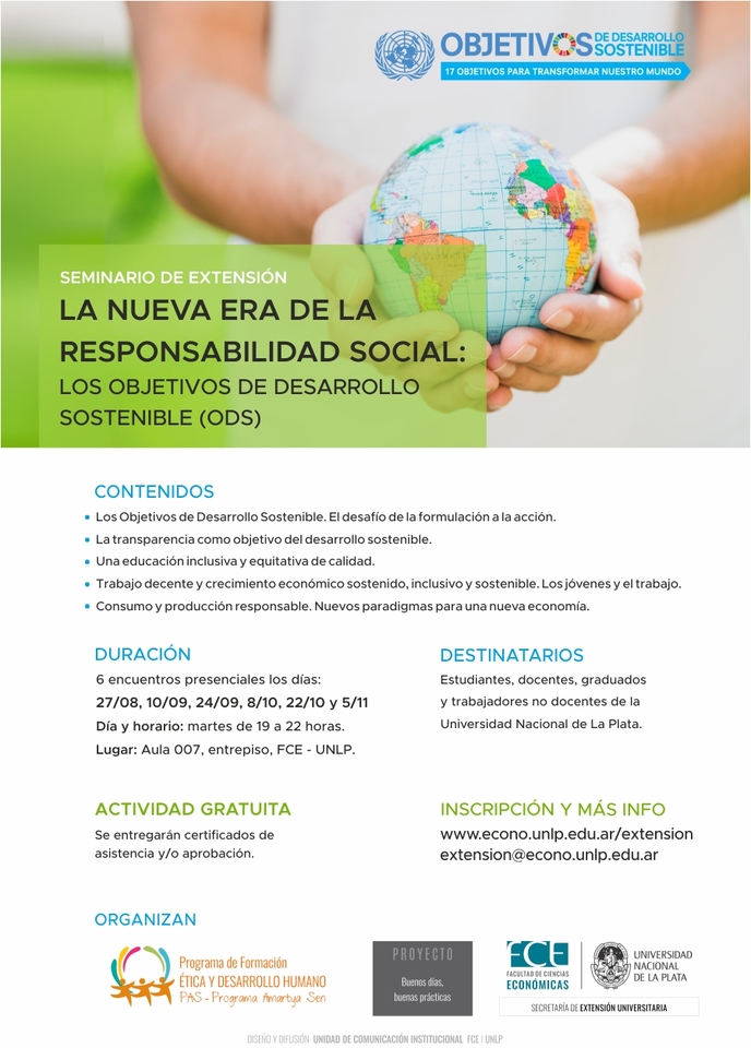 Seminario: La nueva era de la Responsabilidad Social: los Objetivos de Desarrollo Sostenible