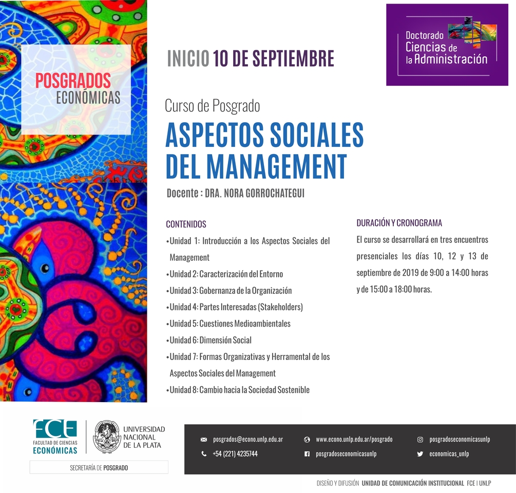 Curso "Aspectos sociales del Management" 