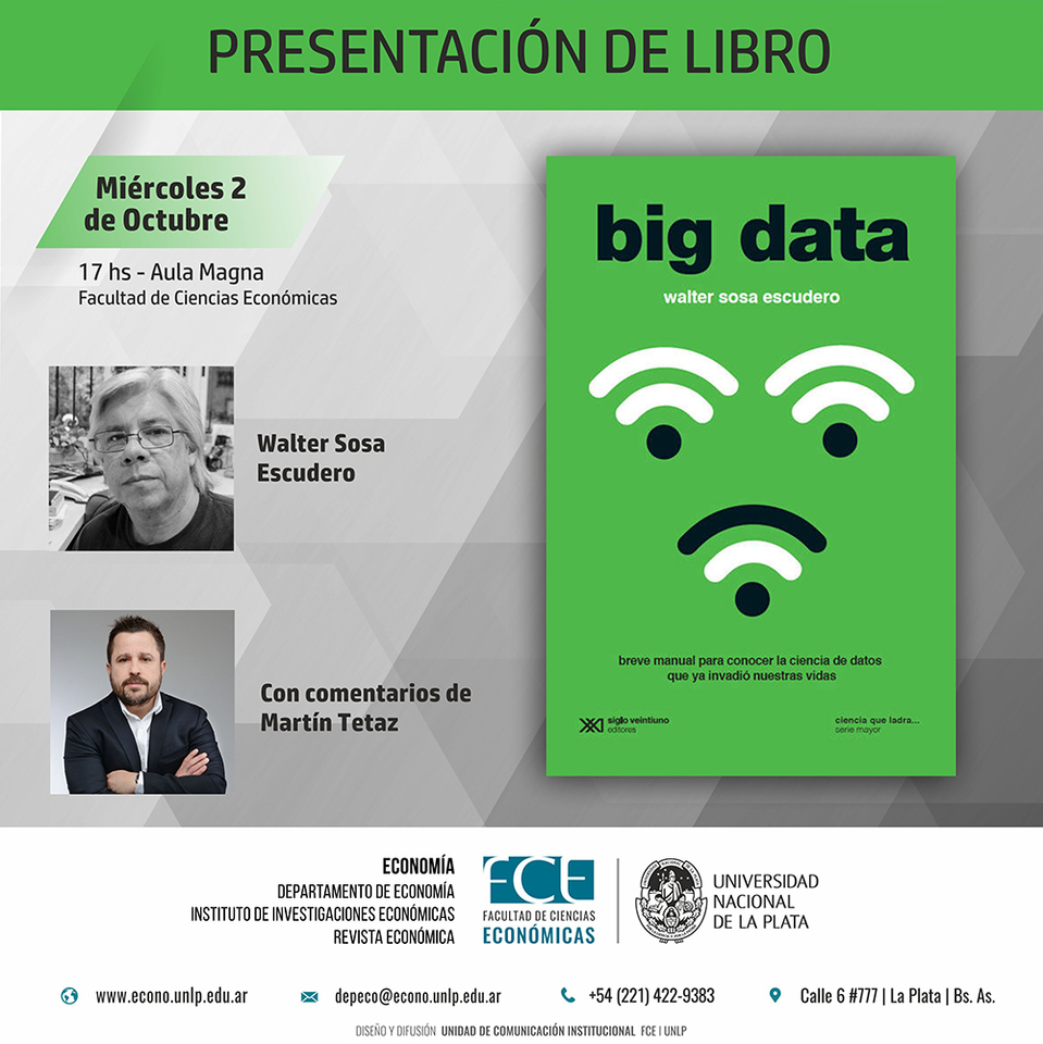 Presentación del libro "Big Data" de Walter Sosa Escudero