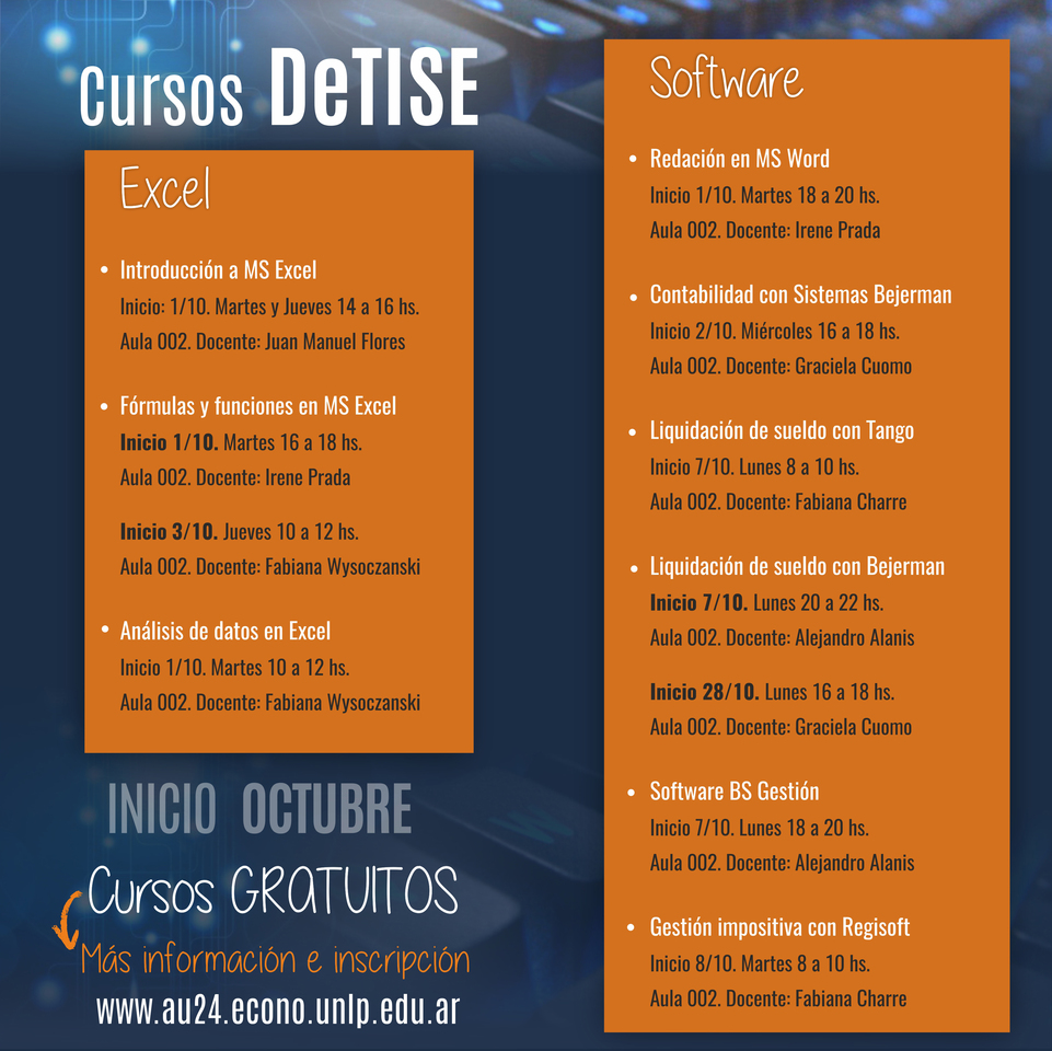 Cursos DeTISE | Octubre 2019