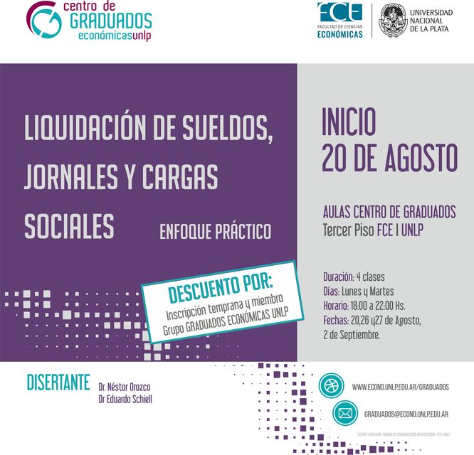 Taller: Liquidación de Sueldos, Jornales y Cargas Sociales