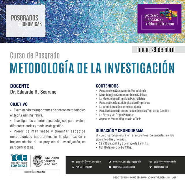 Curso: Metodología de la investigación