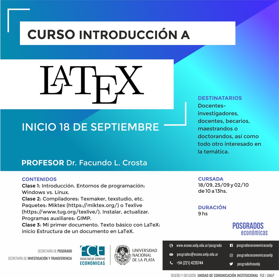 Curso "Introducción a LaTeX"