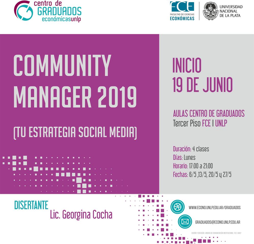 Curso: Community Manager (tu estrategia Social Media) - Junio 2019