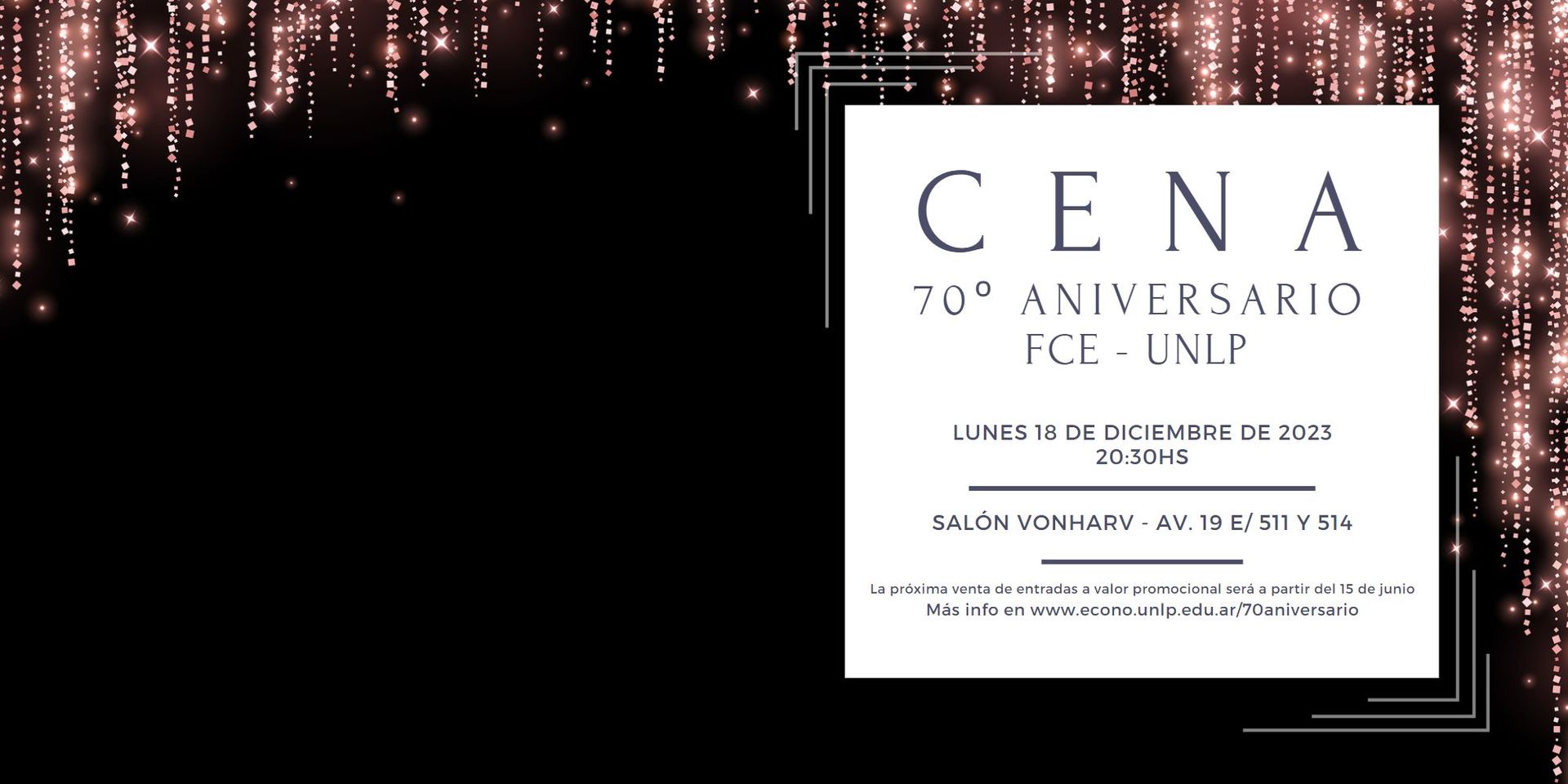Cena 70° aniversario