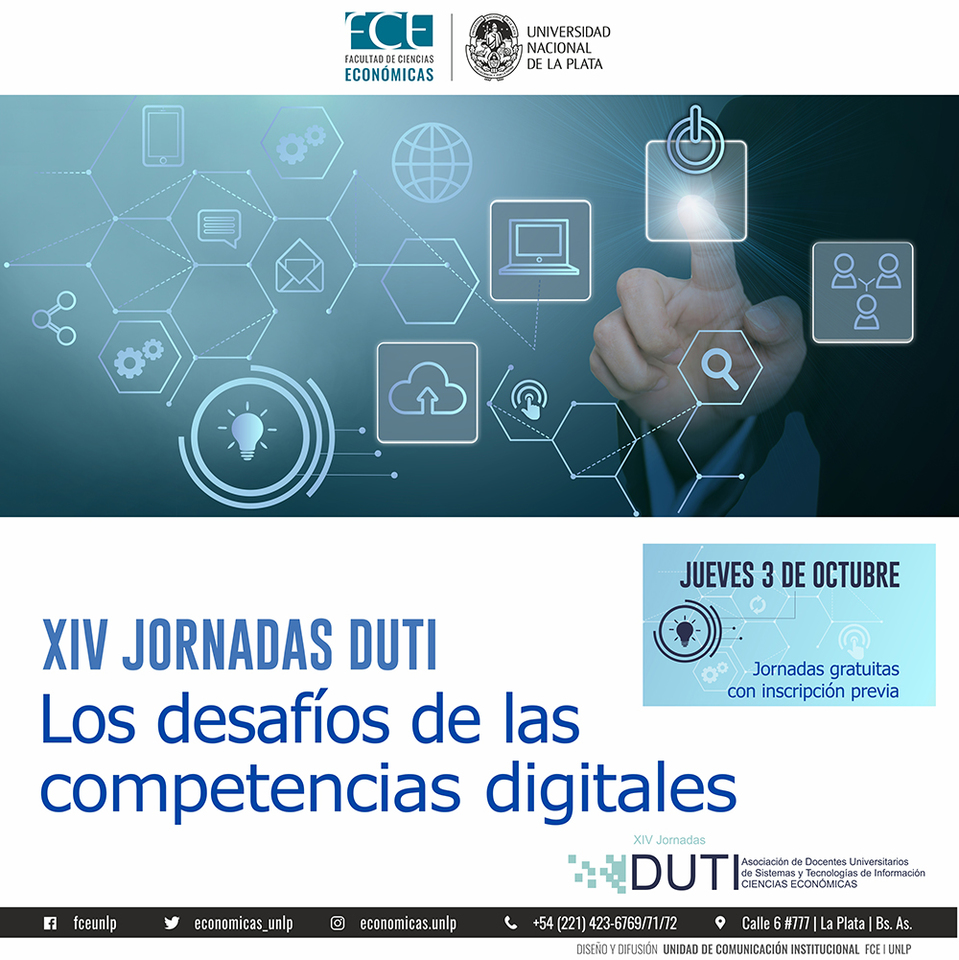 XIV Jornadas DUTI: los desafíos de las competencias digitales