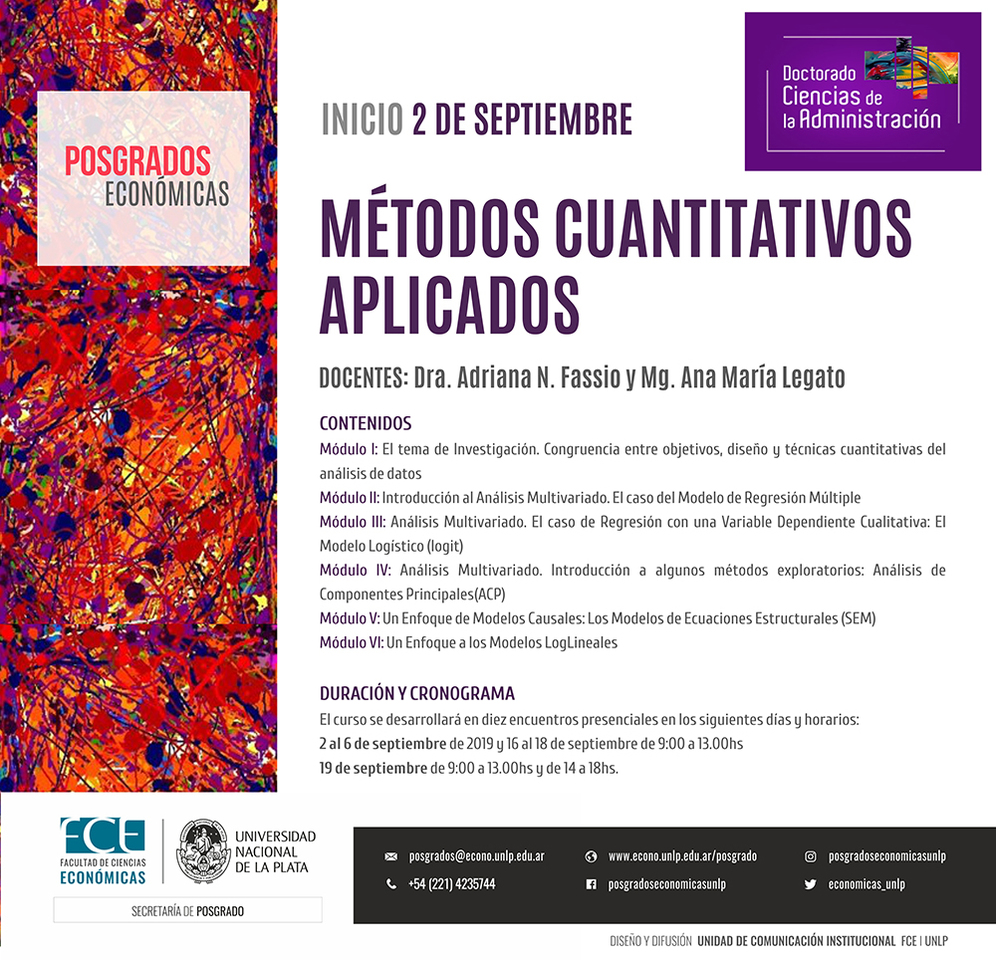 Curso "Métodos Cuantitativos Aplicados"